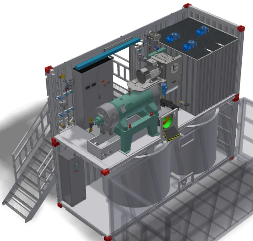 [04-SPACI22-0451HP] SPACI 22 with GHT 403 VF - 75kW + automatic polymer station and accessories,SPACI 20 with homogenization station + ladder, SN:0451HP, 2024 (Piltec)
